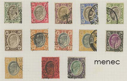 Iso-Britannia, Etelä-Afrikka, Transvaal, Yrjö VII -käyttösarjaa 1904-1909 ja sarja 1905-1909 