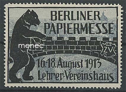 Berliner Papiermesse 1913, kirjeensulkija 
