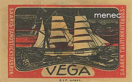 Tulitikkuetiketti, Vega 