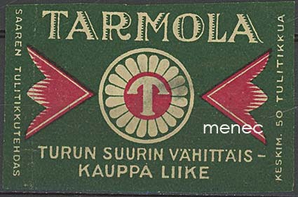 Kauppiasetiketti, Tarmola, Turun suurin vähittäiskauppa liike 