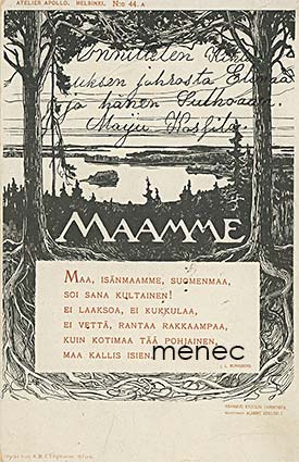 Edelfelt, Albert - Maamme. Maa, isänmaamme, Suomenmaa ... 