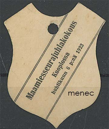 Rintamerkki, Maamiesseurajuhlakokous Kuopiossa 6.4.1923 
