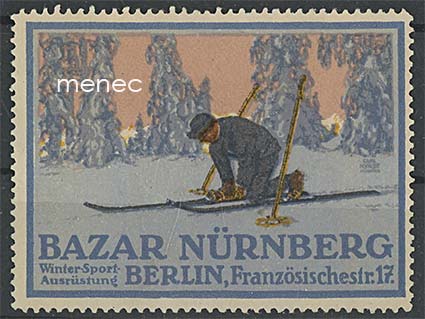 Kirjeensulkija, Bazar Nürnberg, talviurheiluvarusteita 