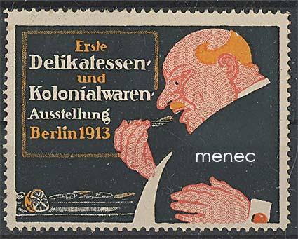 Saksa, ensimmäiset kulinaariset siirtomaamessut 1913, vinjetti 