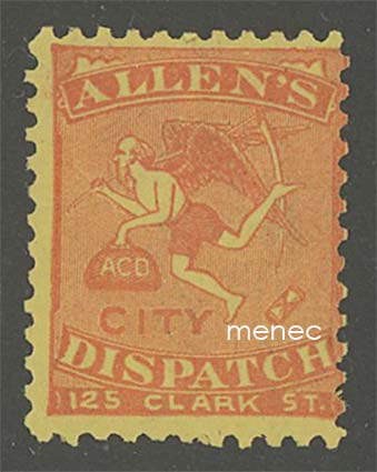 USA local, Allen's City Dispatch 1882 