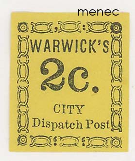USA local, Warwick's City Dispatch Post, 2 c 