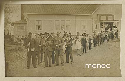 Vihti, Nummelan Torvisoittokunta Vihdin kunnantalolla n. 1930 