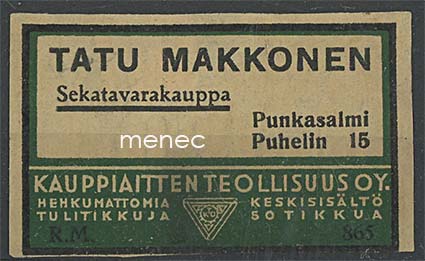 Kauppiasetiketti, Tatu Makkonen, Punkasalmi 