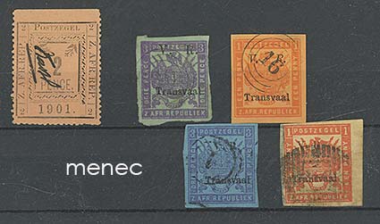 Iso-Britannia, Transvaal 1901, Iso-Britannian hallinto 1877-1879, 1+4 kpl 