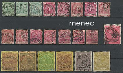 Iso-Britannia, Hyväntoivonniemi, 1893-1900 ja veromerkkejä, 22 kpl 