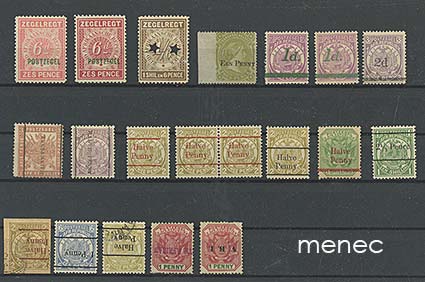 Iso-Britannia, Transvaal, ylipainamasetti, yksi leimamerkki 