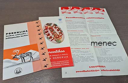 Kolme Karjapohjolan poronlihaesitettä 