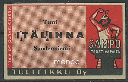 Seppä-etiketti, T:mi Itälinna, Suodenniemi 