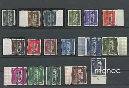 Itävalta, Hitler, vuoden 1945 päällepainamat Steiermarkille (Grazin laitos), 17 kpl 