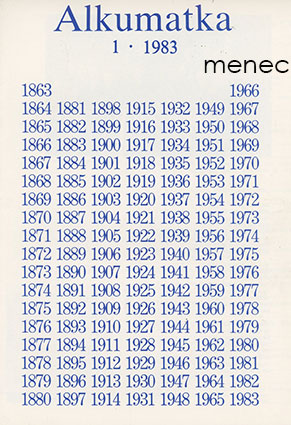 Alkumatka 1983/1 