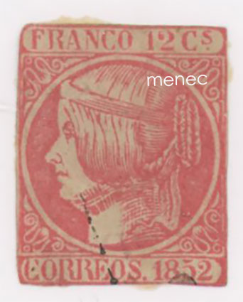 Espanja, Isabella 1852, 12c 