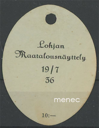 Rintamerkki, Lohjan maatalousnäyttely 1936 