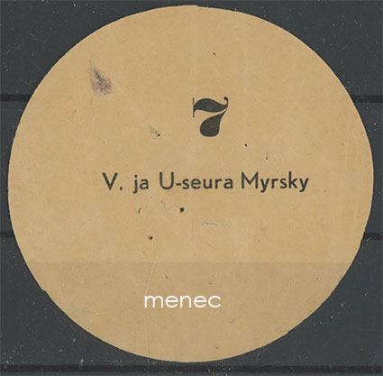 Rintamerkki, V. ja U-seura Myrsky, Myrskylä 