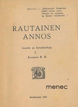 H[irviseppä], R[eino] - Rautainen annos 1 