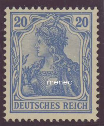 Saksa, Germania 1905 ('rauhanpainos'), 20 Pf 