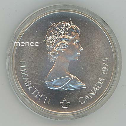 Kanada, olympialaiset 1976, 5 dollaria, hopea, maraton 