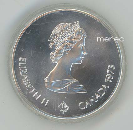 Kanada, olympialaiset 1976, 5 dollaria, hopea, Kingston ja purjehdus 