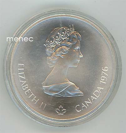 Kanada, olympialaiset 1976, 10 dollaria, hopea, jalkapallo 