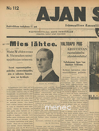 Ajan Suunta 1933/17.5.  1933,112