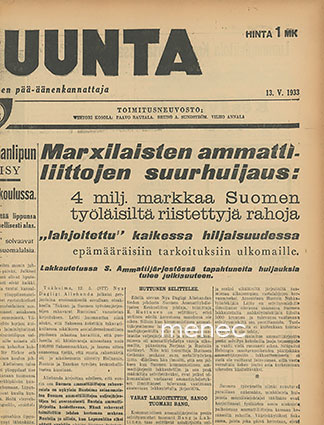 Ajan Suunta 1933/13.5.  1933,109