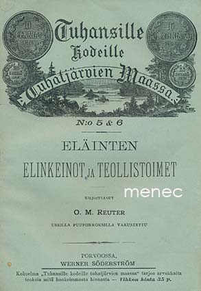 Reuter, O. M. - Eläinten elinkeinot ja teollistoimet 