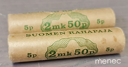 Kolikkorullia, 50x5p, 2 kpl 
