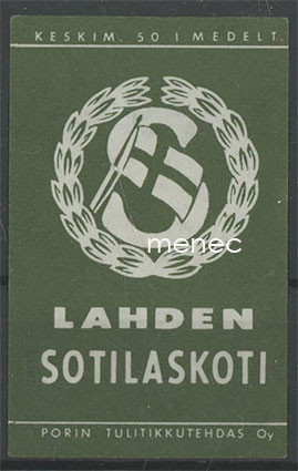 Tulitikkuetiketti, Lahden sotilaskoti 