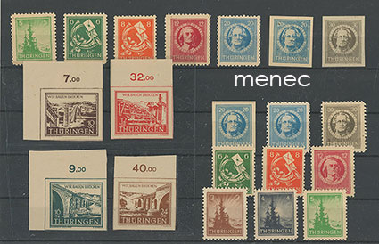 Saksa, NL:n miehitysvyöhyke, Thüringen 1945, 20 kpl 