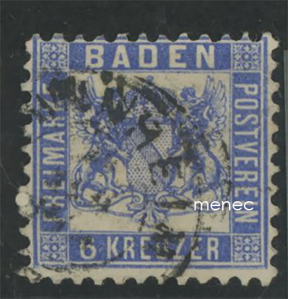 Saksa, Baden 1862, 6 Kr 