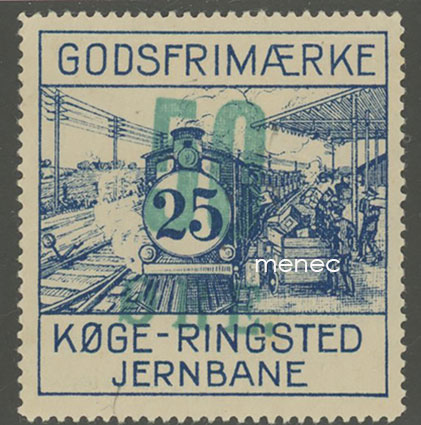 Tanska, Köge-Ringsted Jernbane, rahtimerkki 50/25 ö 