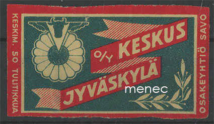 Tulitikkuetiketti, Oy Keskus, Jyväskylä 