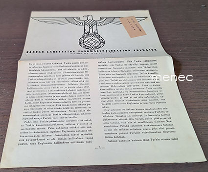 Saksan lähetystön sanomalehtiosaston julkaisu 1944/29.8. 
