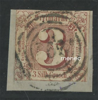 Saksa, Thurn und Taxis, käyttösarjaa 1861, 3 Sgr 