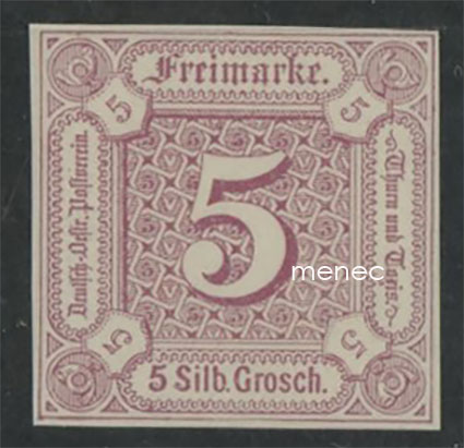 Saksa, Thurn und Taxis, käyttösarjaa 1859, 5 Sgr 