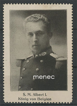 Belgia, kuningas Albert I, vinjetti 