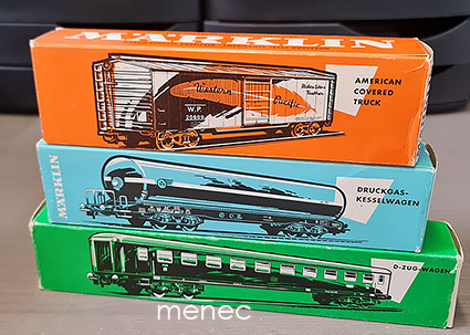 Kolme Märklin-vaunua 