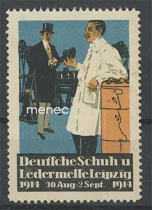 Kirjeensulkija, Saksan kenkä- ja nahkamessut Leipzigissa 1914 