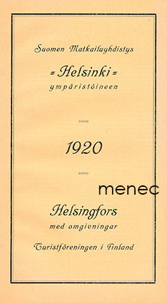 Helsinki ympäristöineen 1920 
