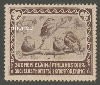 Mainosmerkki, Suomen Eläinsuojelusyhdistys, ruskea 