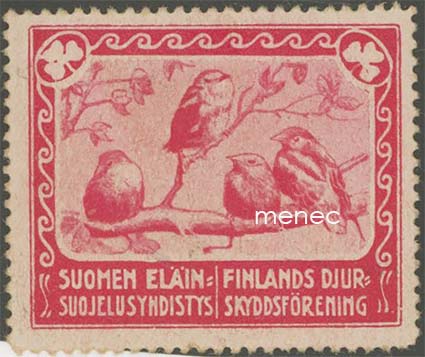 Mainosmerkki, Suomen Eläinsuojelusyhdistys, punainen 