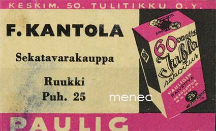 Kauppiasetiketti, Paulig, F. Kantola, Ruukki 