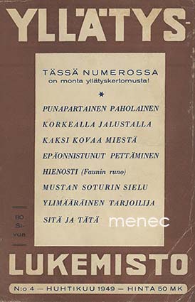 Yllätyslukemisto 1949,4 