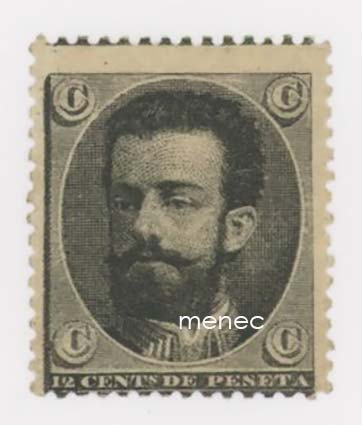 Espanja, kuningas Amadeo 1870, julkaisematon 12 cents de peseta 