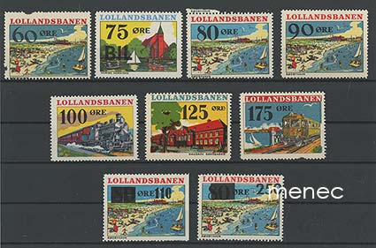 Tanska, Lollandsbanen, 9 rautatiemerkkiä 