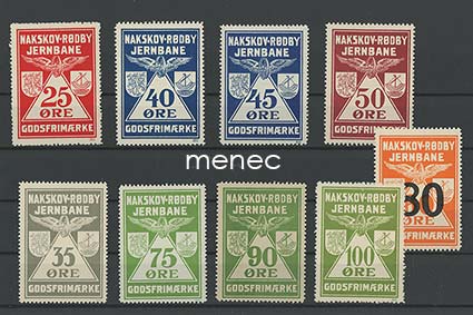 Tanska, Nakskov - Rödby Jernbane, 9 rahtimerkkiä 